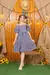 Vestido Xadrez Fabiana Preto - comprar online