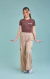 Conjunto Cargo Nude/Marrom na internet