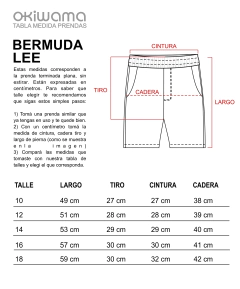 Bermuda Lee Negra - Okiwama :: Tienda online 