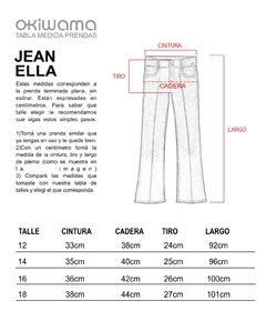 Pantalón Ella Denim Negro en internet