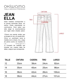 Pantalón Ella Denim Negro en internet
