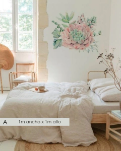 FLOR SUCULENTA - A1002