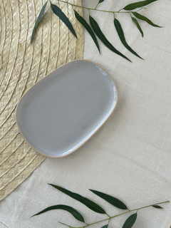 Plato de postre Zarsis gris 7 x 22 - comprar online