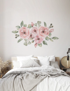 Flores acuarela 3 - (0,80m x 1,30m) - (copia)