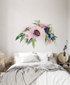 Flores acuarela 20 - (0,90m x 1,45m) - (copia)