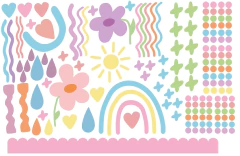 Arcoiris y onditas 145x95cm en internet