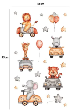 Mini animalitos de la selva 55x95cm - comprar online