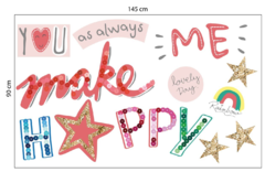 YOU MAKE ME HAPPY 145x95cm - comprar online