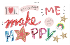 YOU MAKE ME HAPPY 145x95cm - comprar online