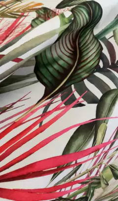 Trop Green and Pink Mantel on internet