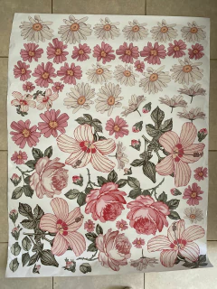 Flores y rosas 145x95cm en internet