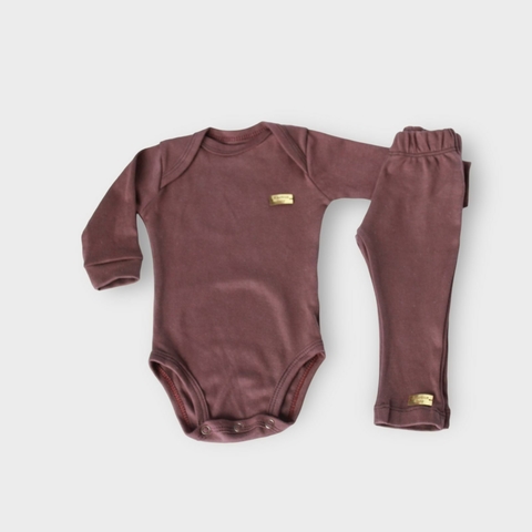 Conjunto Suedine - Marrom