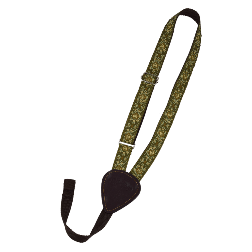 Correa para Ukulele Green Rose