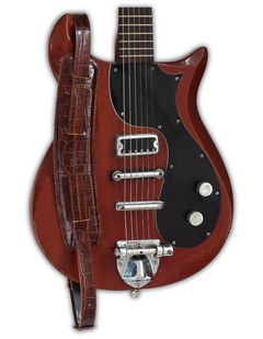 Correa para guitarra y bajo "The 1950" - Bourbon Alligator - comprar online