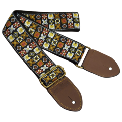 Correa para guitarra y bajo Woodstock Brown - HipStrap Correas de guitarra y bajo