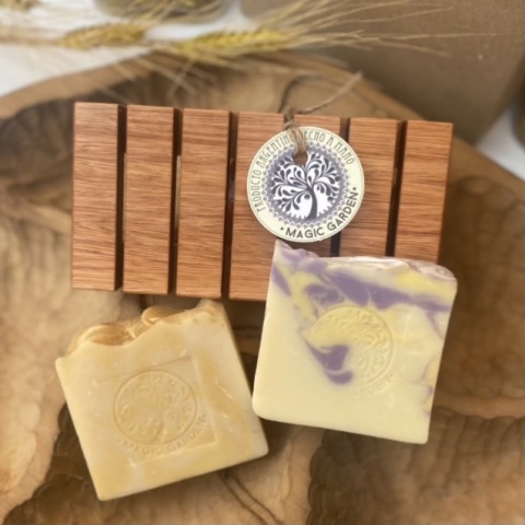 Jabonera en madera de Paraíso