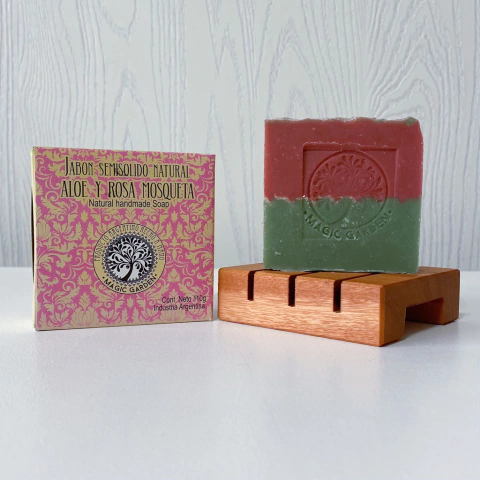 Jabón natural de Rosa Mosqueta y Aloe