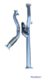Pajero Dakar 3.2 Downpipe com difusor escapamento ronco esportivo