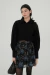 Falda Hortensia Negra - comprar online
