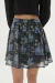 Falda Hortensia Negra - tienda online