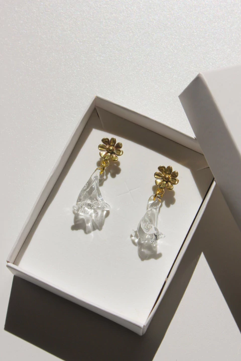 Aros Tulipan de Vidrio