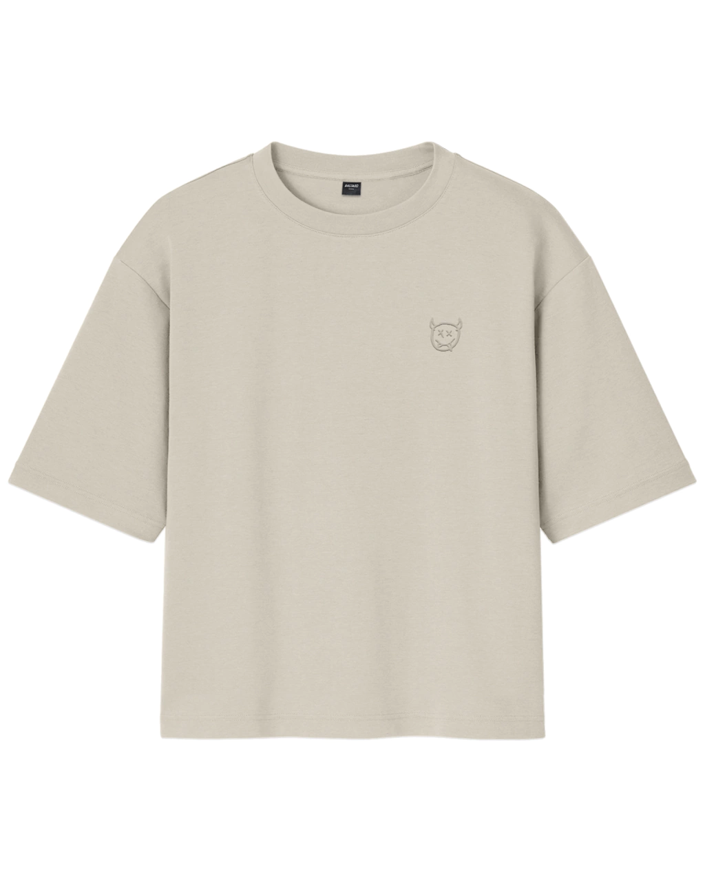 REMERA BOXY BADSTARD (Cemento)
