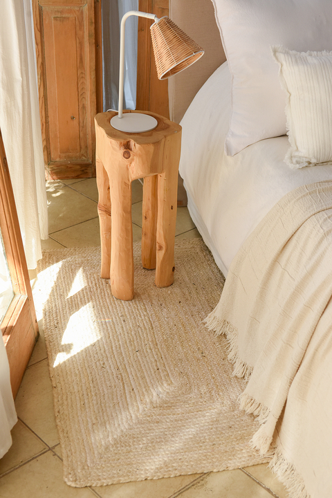 Alfombra yute Whitewash 0,70x1,20m - comprar online