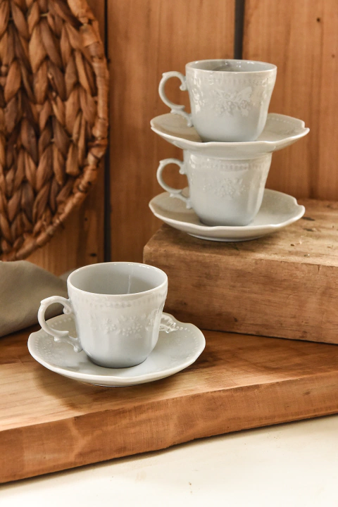 Taza café con Plato Mozart Set x 6