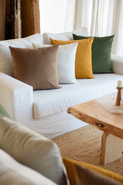 Almohadón terciopelo maíz - El Mercado, muebles y objetos