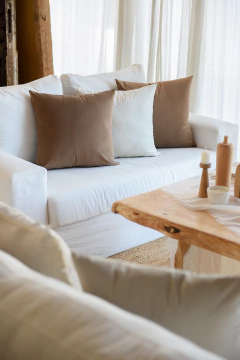 Imagen de Almohadón terciopelo tiza