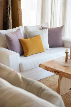 Almohadón terciopelo lavanda - comprar online