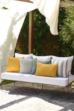 Almohadones equipo verde maíz Amalfi - comprar online