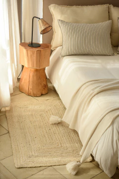 Alfombra yute Whitewash 0,70x1,20m - tienda online