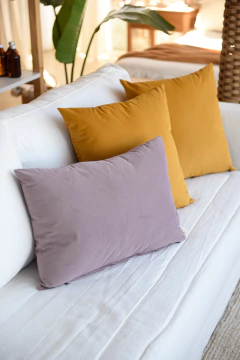 Almohadón terciopelo lavanda en internet