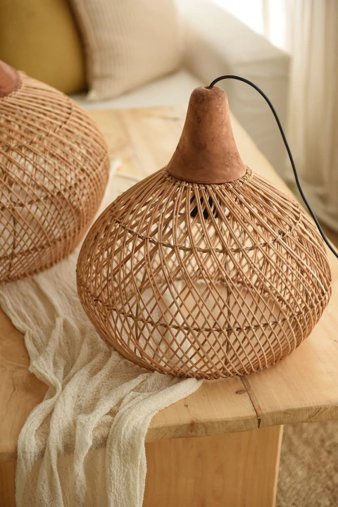 Lámpara Volkan natural -dos medidas- - comprar online