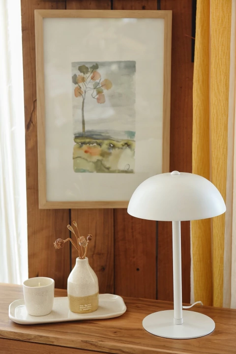 Lámpara hongo blanca - comprar online