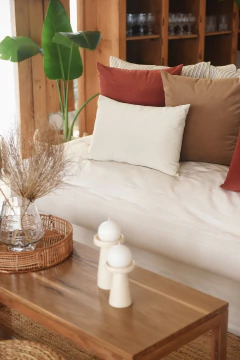 Almohadón terciopelo tiza - comprar online