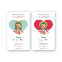 Santitos Clásicos Virgen de Guadalupe Corazón