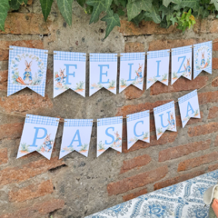 Banderín Feliz Pascua - comprar online