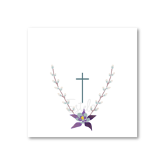 Santitos Cuadrados Bautizo Ramita - tienda online