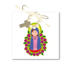 Santitos Cuadrados Virgen de Guadalupe Verde - comprar online