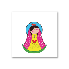 Santitos Cuadrados Virgen de Guadalupe Fucsia - tienda online