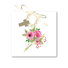 Santitos Cuadrados Ramo Flores Rosada - comprar online
