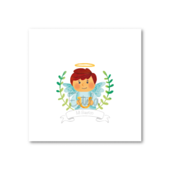 Santitos Cuadrados Bautizo Angel en internet