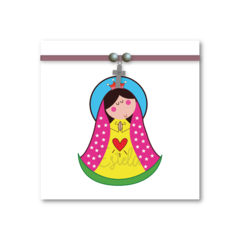 Santitos Cuadrados Virgen de Guadalupe Fucsia en internet