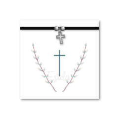 Imagen de Santitos Cuadrados Bautizo Ramita