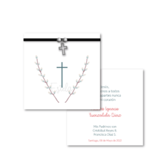 Santitos Cuadrados Bautizo Ramita - comprar online