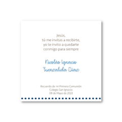 Imagen de Santitos Cuadrados Caliz Corona Azul