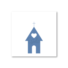 Santitos Cuadrados Comunion Iglesia Celeste - tienda online