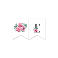 Banderines Flores Acuarela - comprar online